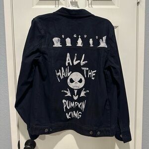 Jack skellington denim jacket